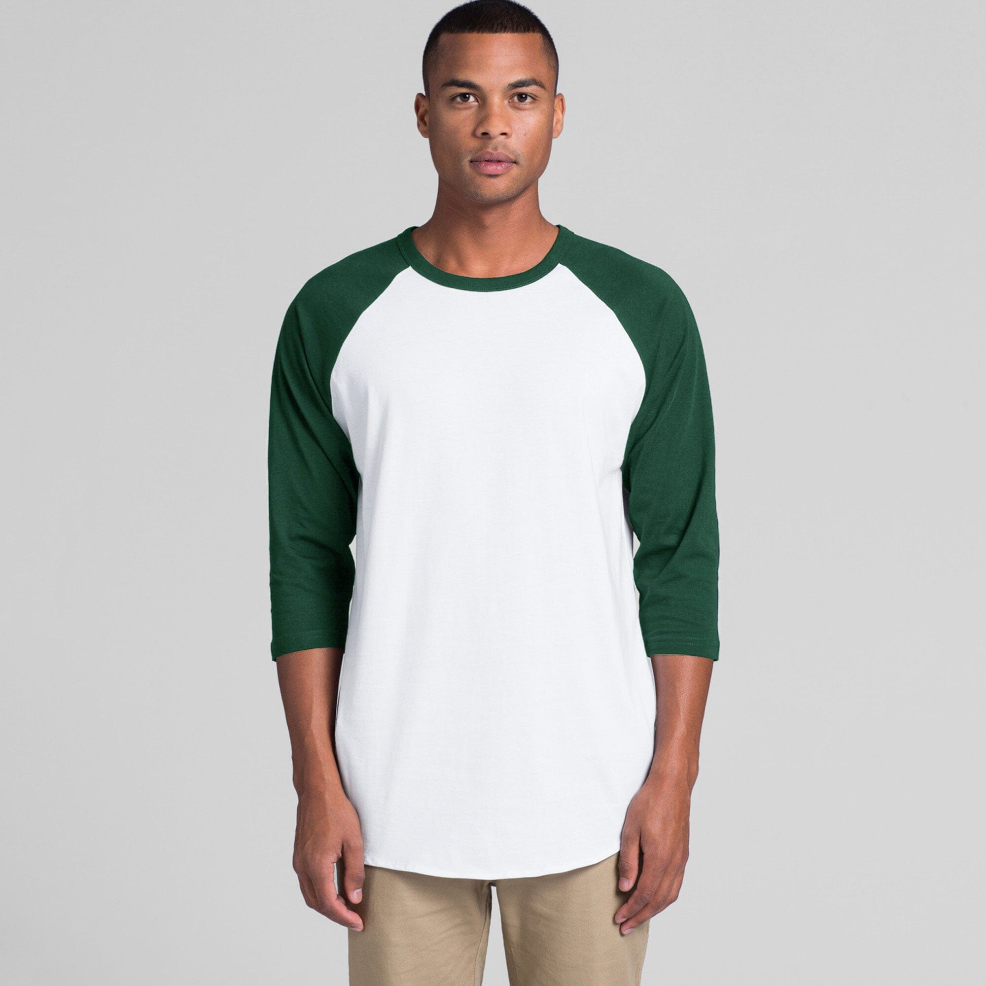 R-Adult Men's Classic Long Sleeve Minor Fault Tee Shirt Minor Fault First Choice White & Bottle Green S 