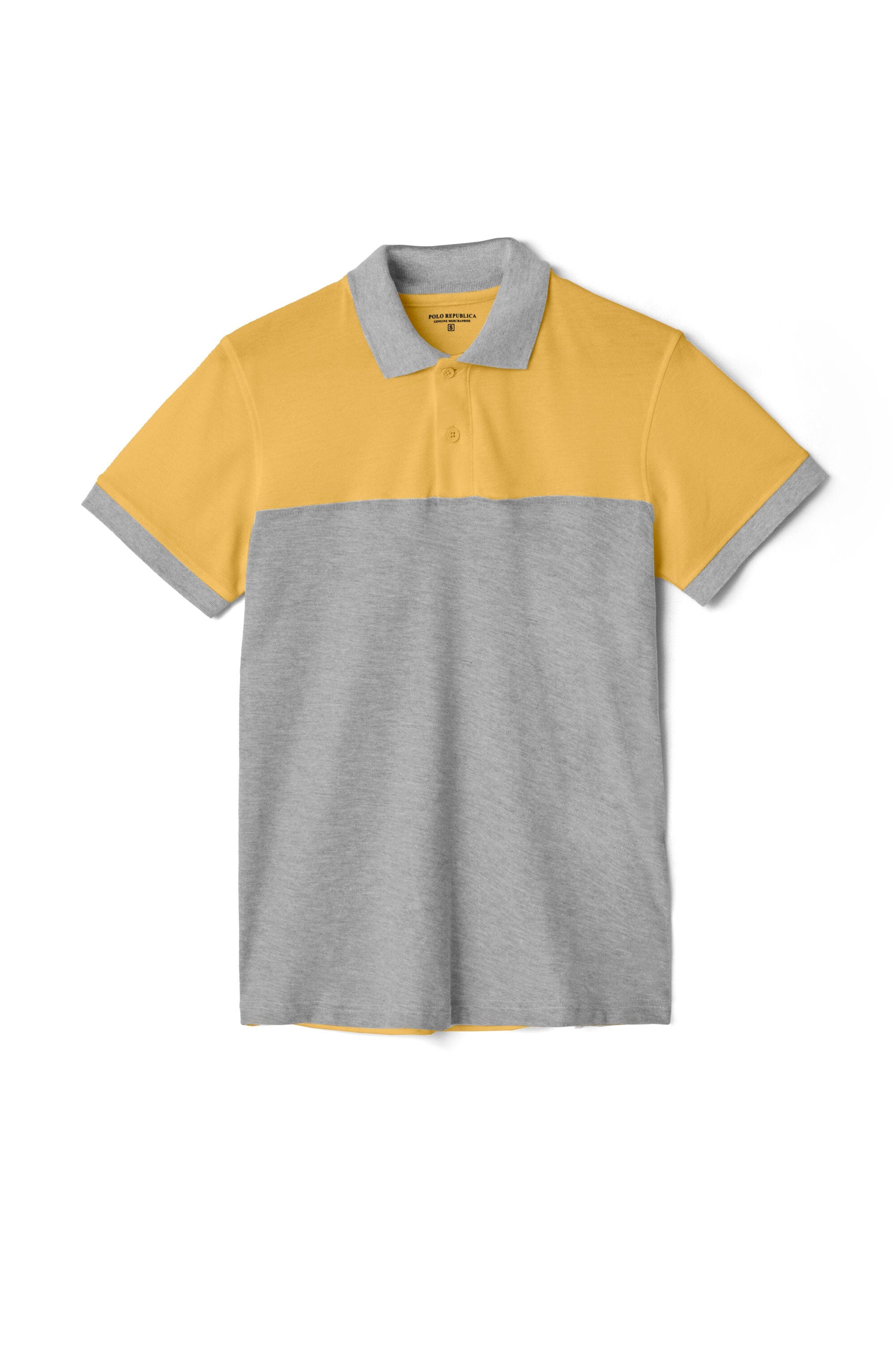 Polo Republica Men's Classic Color-Block Minor Fault Polo Shirt