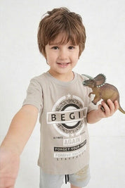 Beige & Heather Grey