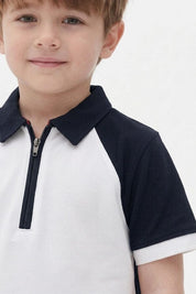 Navy & White