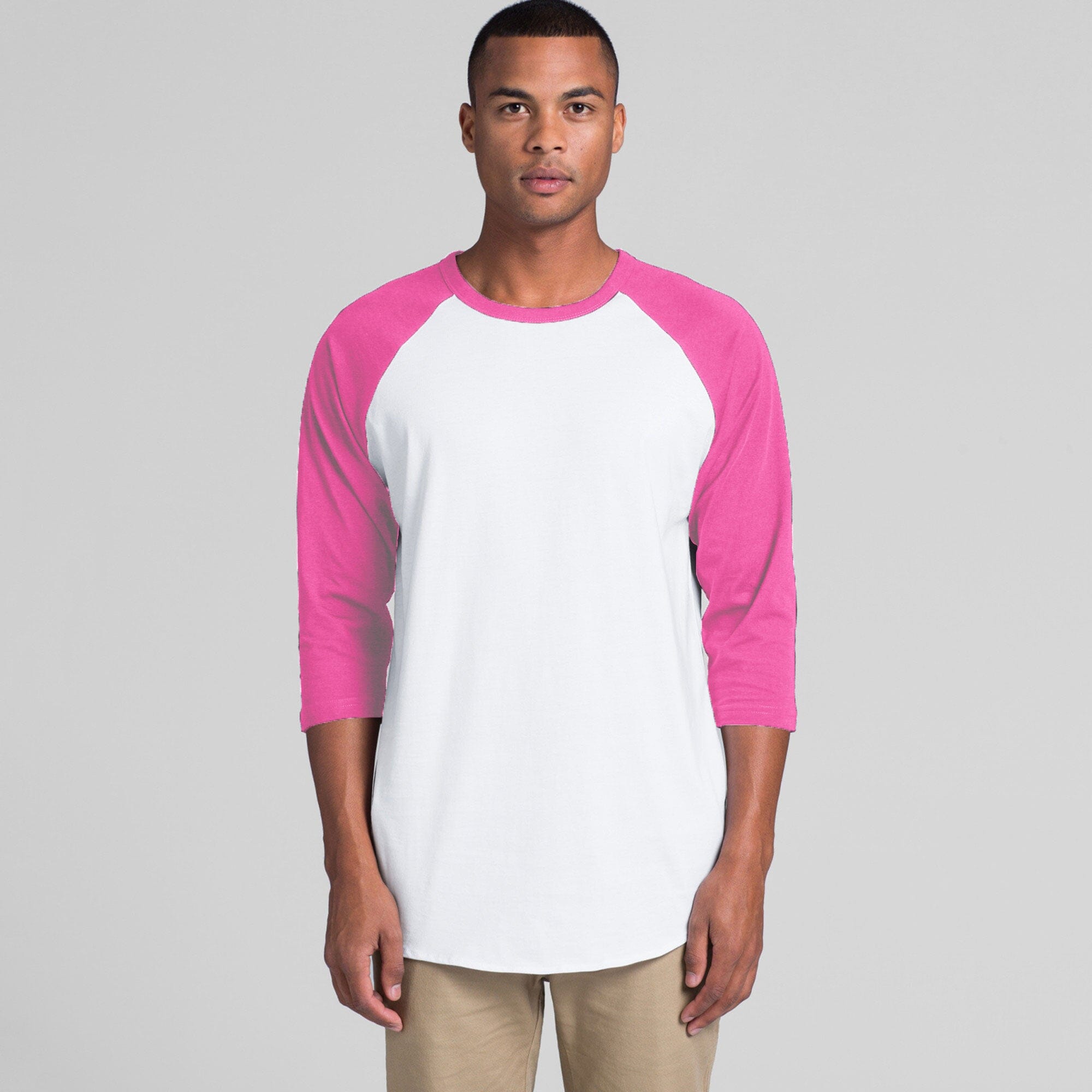 R-Adult Men's Classic Long Sleeve Minor Fault Tee Shirt Minor Fault First Choice White & Pink S 