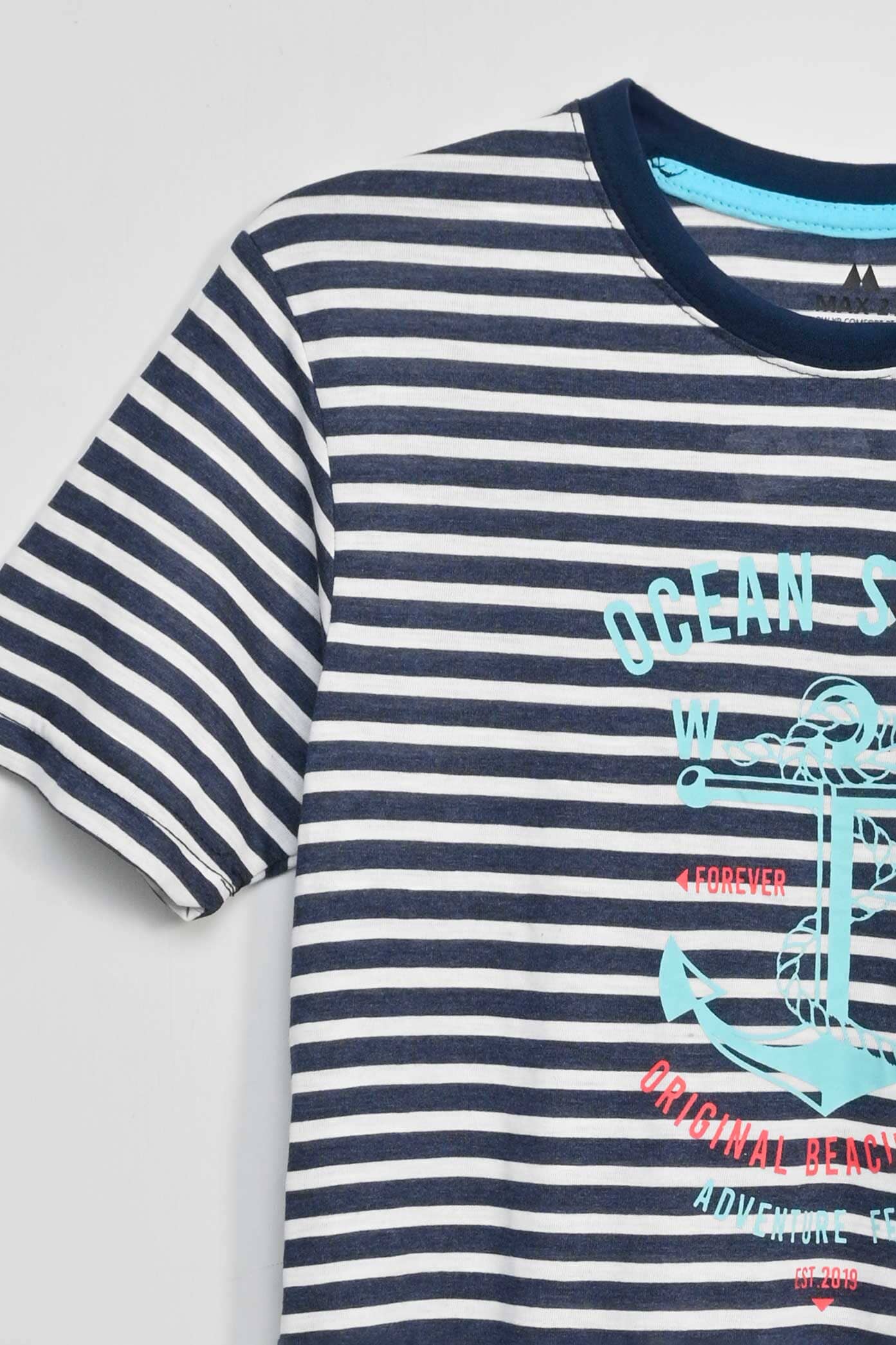 Navy & White