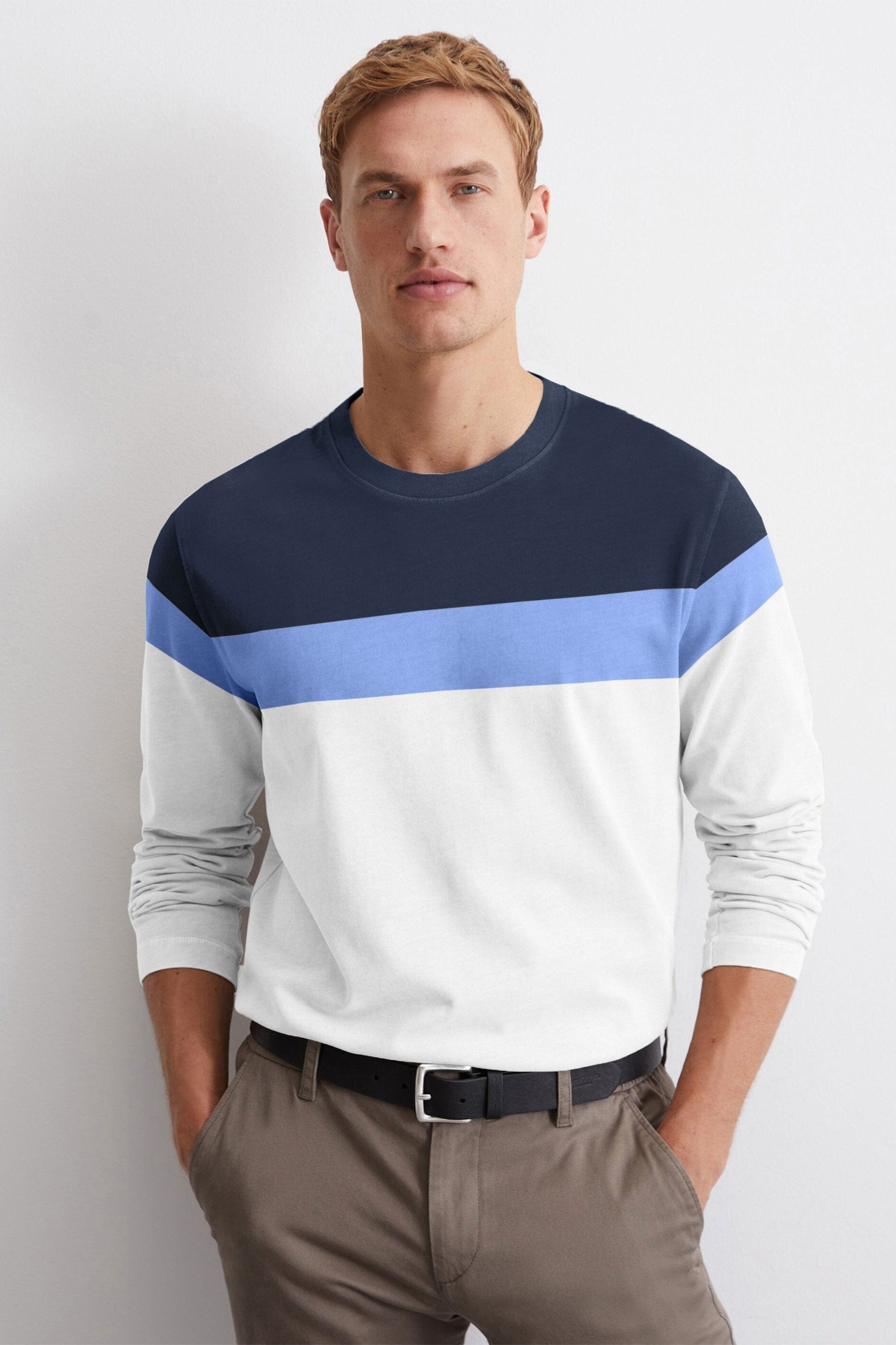 White & Navy
