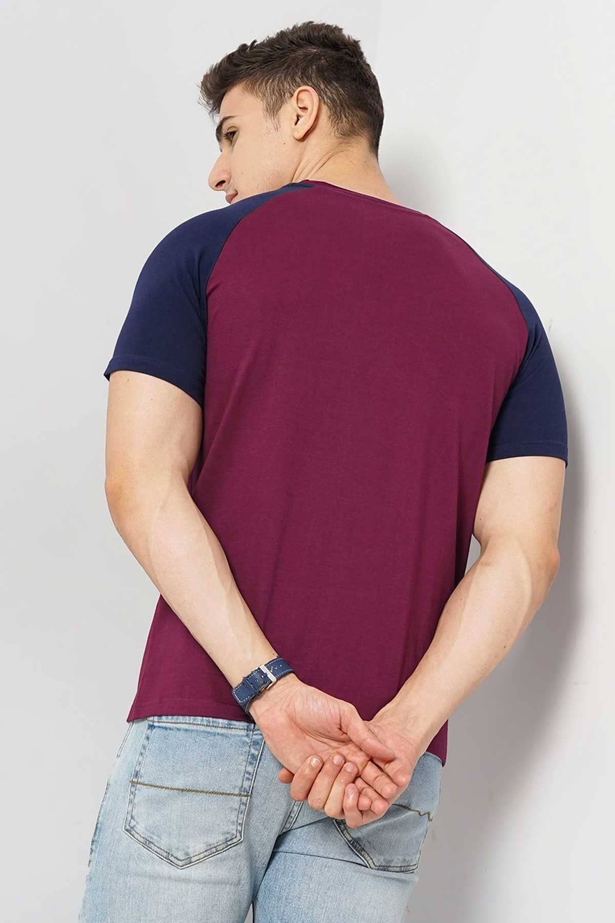 Burgundy & Navy