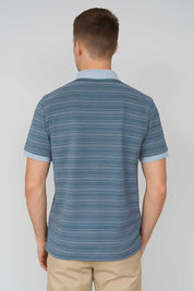 Eternity Premium Men's Microdot Striped Polo Shirt
