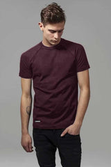 Harrods Men's Raglan Sleeve Solid Design Tee Shirt