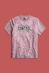 Max 21 Men's Control Printed Crew Neck Tee Shirt