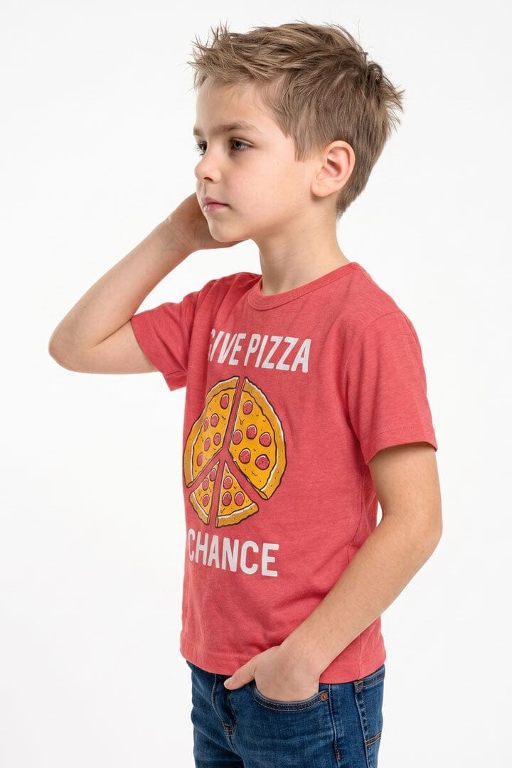NY Boy's Give Pizza A Chance Tee Shirt