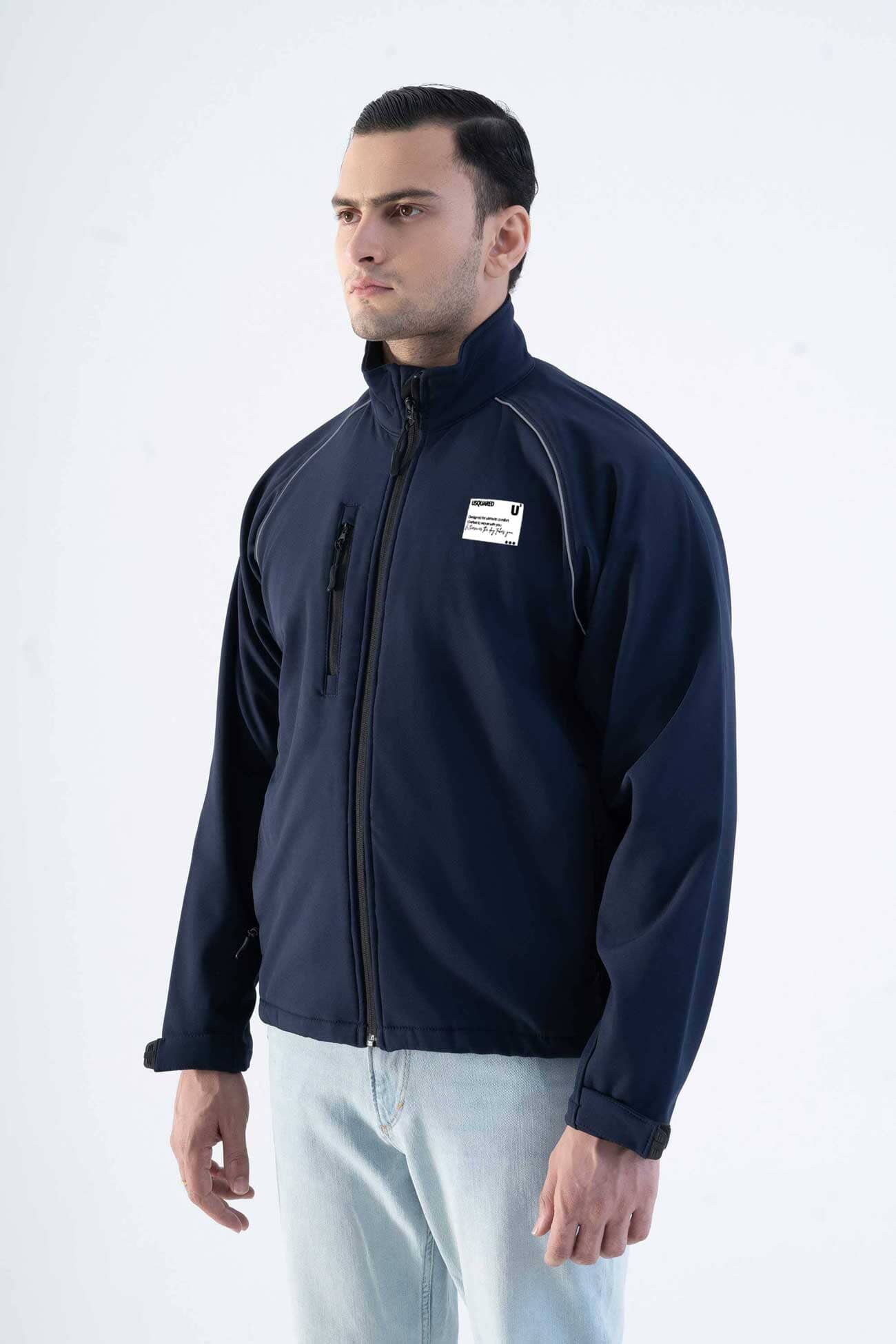 USQUARED Back Reflective Stripe Performance Softshell Jacket