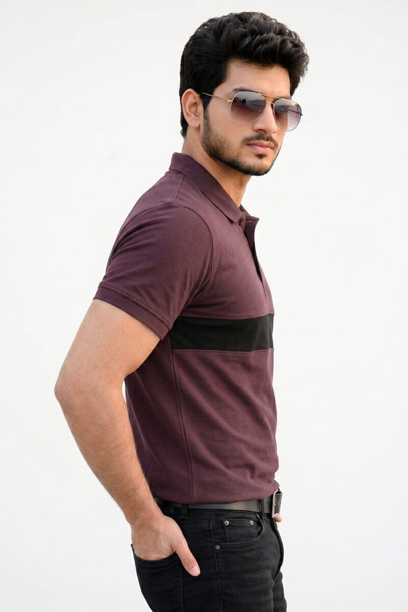 Burgundy & Black