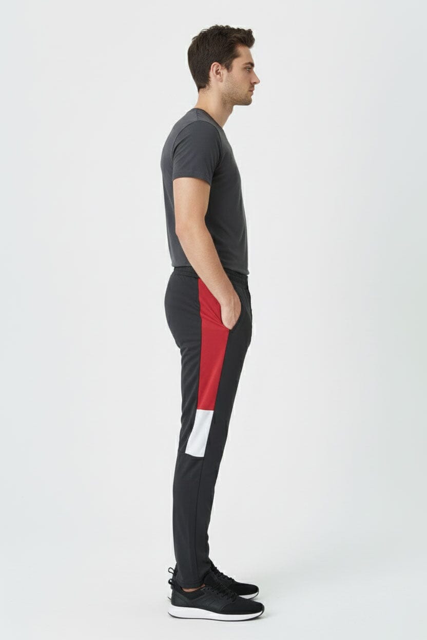 Men's Slim Fit Dual Panel Activewear Trousers