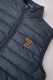 Burnt Soul Men's 7 Embroidered Body Warmer Puffer Gilet Men's Gilet IBT 