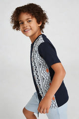Boy's Geometric Pattern Twin Set