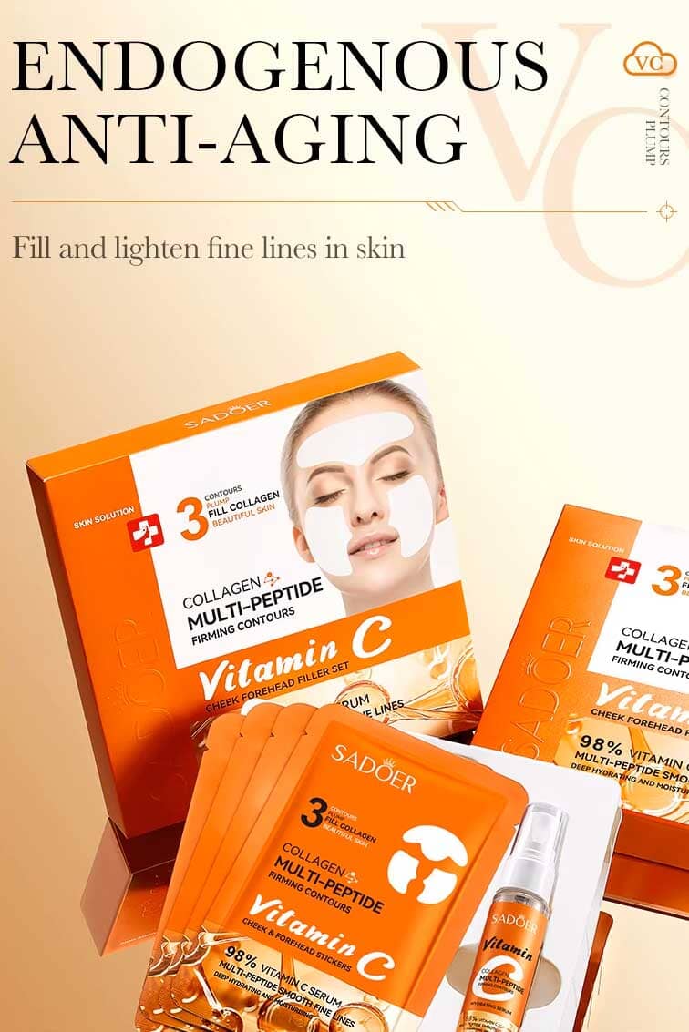 Sadoer Multi-Peptide Vitamin C Firming Contours Cheek & Forehead Filler Set