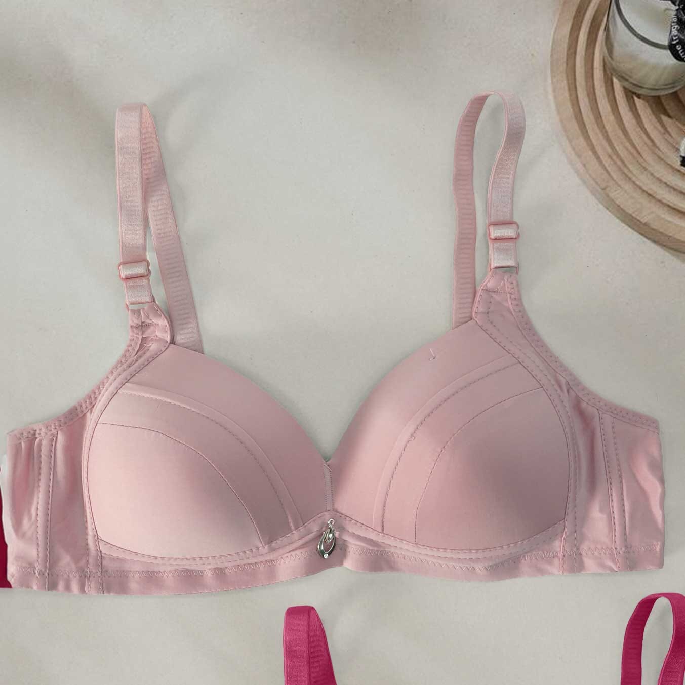 Runweiting Women's Padded Bra Women's Lingerie CPKM Pink 30 