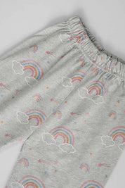 Kid's Rainbow Twin Set - Tee With Shorts