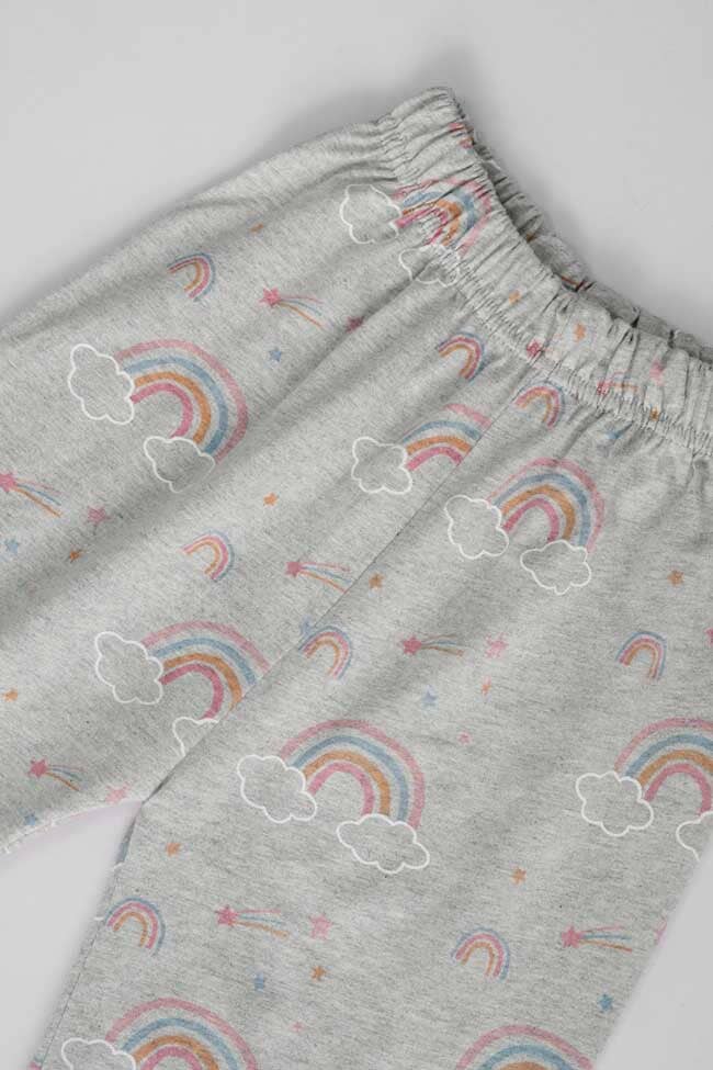 Kid's Rainbow Twin Set - Tee With Shorts