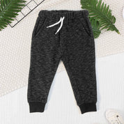 Lefties Kid's Namur Design Fleece Jogger Pants Kid's Trousers SNR Smog Black 9-12 Months 