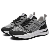 Women Fashion Casual Breathable Flying Mesh Sneaker Women's Shoes Sunshine China Black & Grey EUR 35 