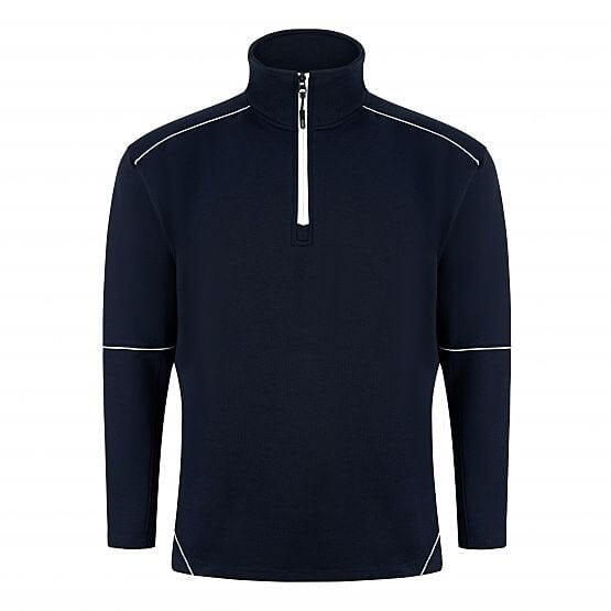 Men's Classic 1/4 Zipper Fleece Minor Fault Sweat Shirt Men's Sweat Shirt Image Navy XS 