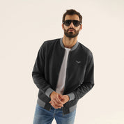 Eternity Men's Logo Embroidered Bomber Jacket Men's Jacket ETY Black M 