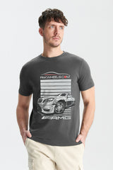 Polo Republica Men's AMG Car Printed Short Sleeve Tee Shirt