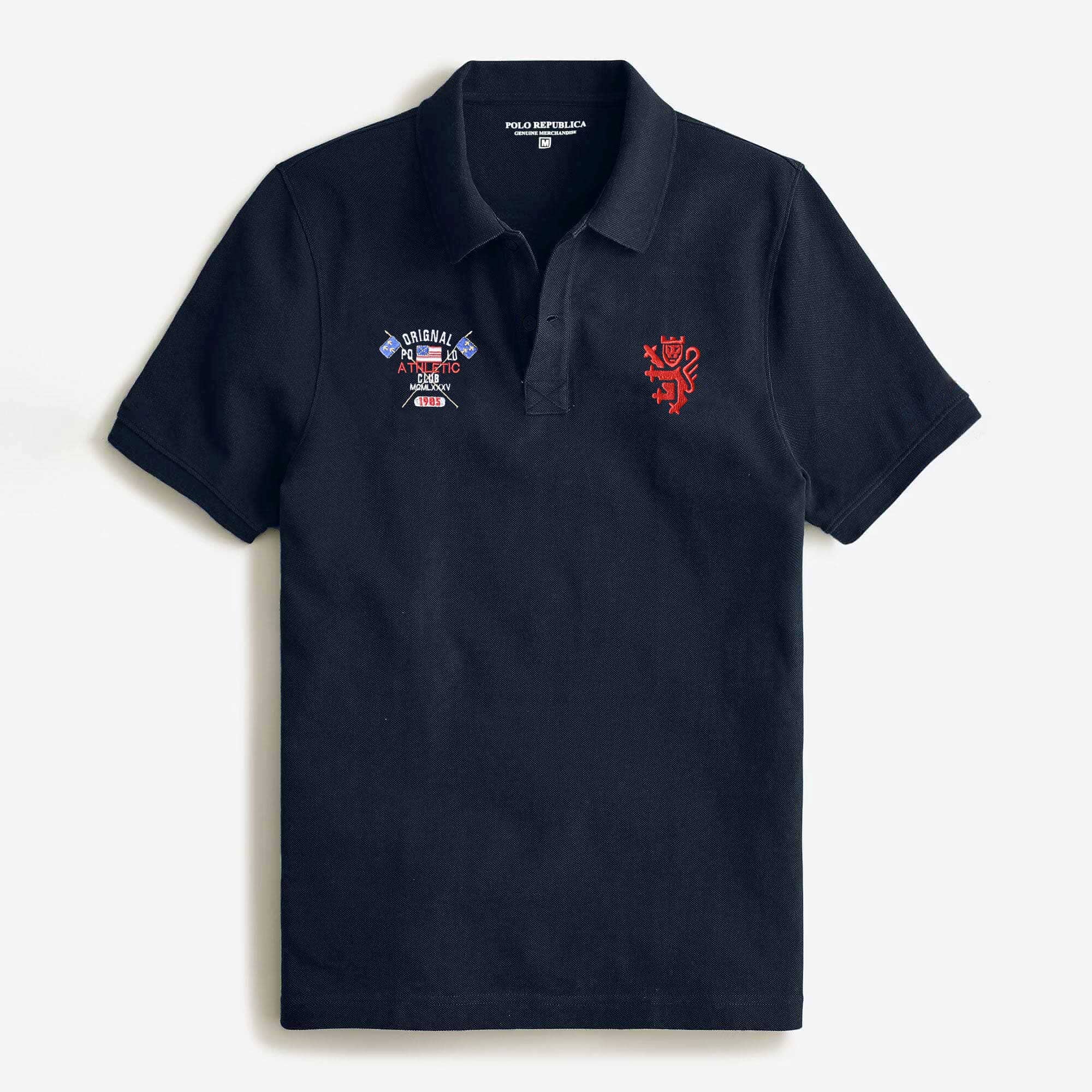 Polo Republica Men's Leo Club Embroidered Short Sleeve Polo Shirt Men's Polo Shirt Polo Republica 