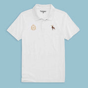 Polo Republica Men's Moose & Crown Crest Embroidered Short Sleeve Polo Shirt Men's Polo Shirt Polo Republica 