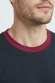 Navy & Burgundy