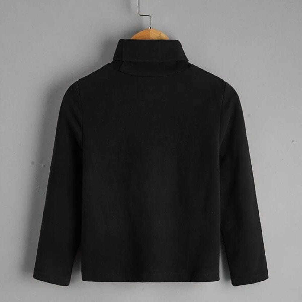 Polo Republica Kid's High Neck Minor Fault Sweat Shirt Boy's Sweat Shirt Polo Republica Black 2-3 Years 