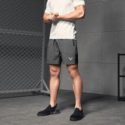 Polo Athletica Men's Rapid-Dry Gym Activewear Shorts with Side Panel Men's Shorts Polo Republica 