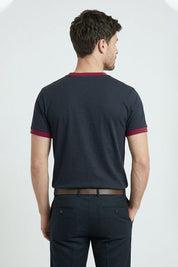 Navy & Burgundy