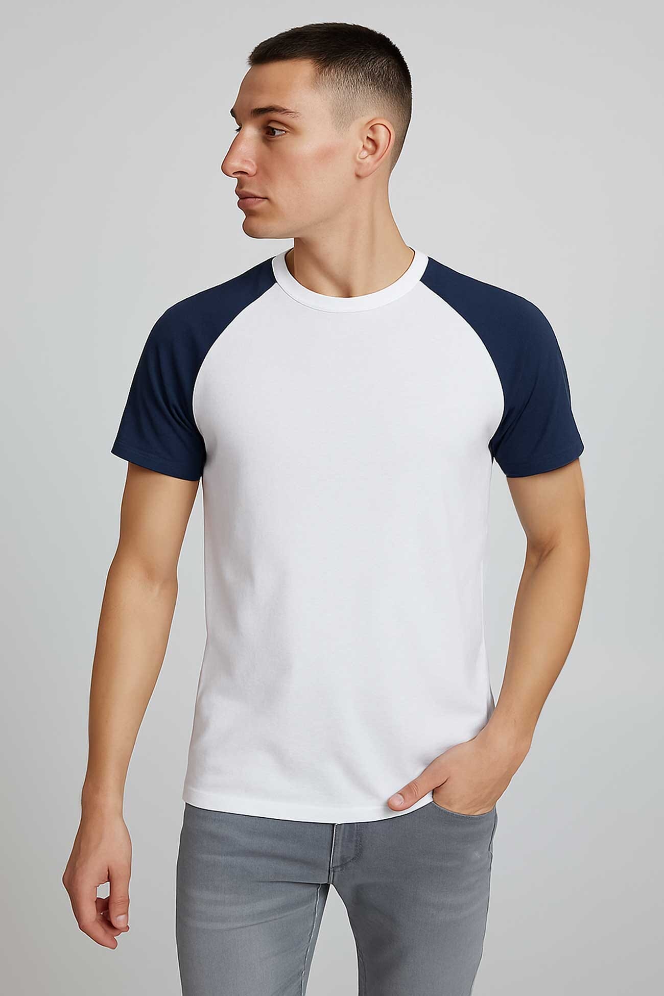 White & Navy
