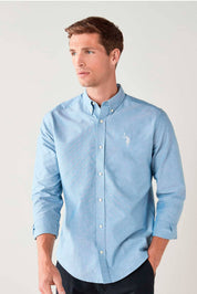 Polo Republica Men's Signature Pony Embroidered Solid Casual Shirt Men's Casual Shirt Polo Republica 