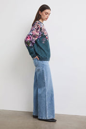 Women's Floral Terry Sweatshirt