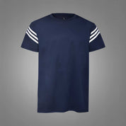 Polo Athletica Men's Shoulder Stripes Activewear Tee Shirt Men's Tee Shirt Polo Republica 