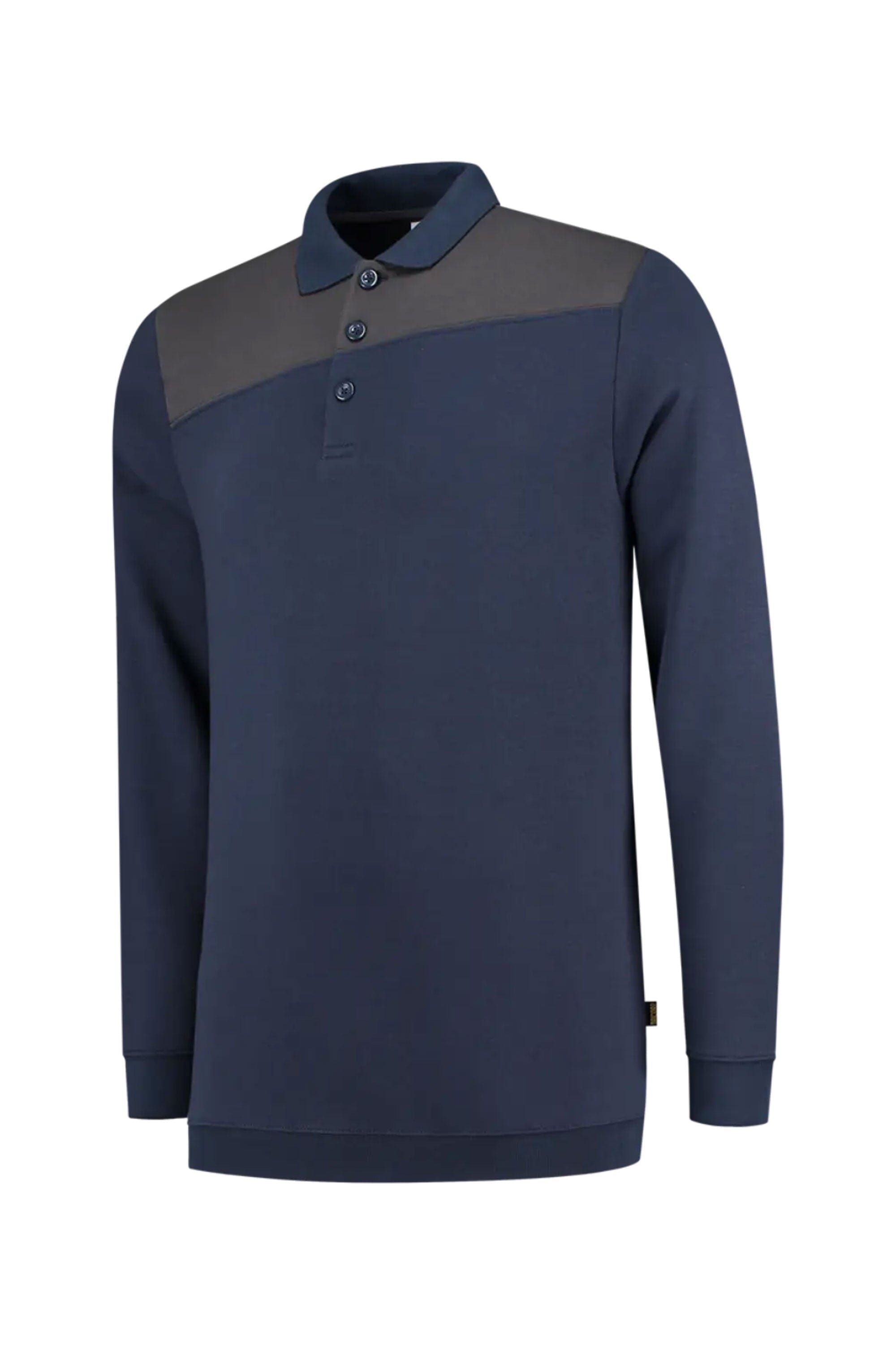 Tricorp Men's Contrast Panel Polo Sweater Men's Sweat Shirt ST Navy L 