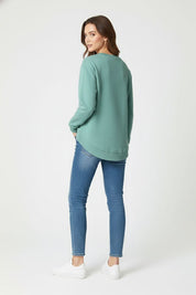 L.A.T Women's Tropez High Low Hem Sweat Shirt
