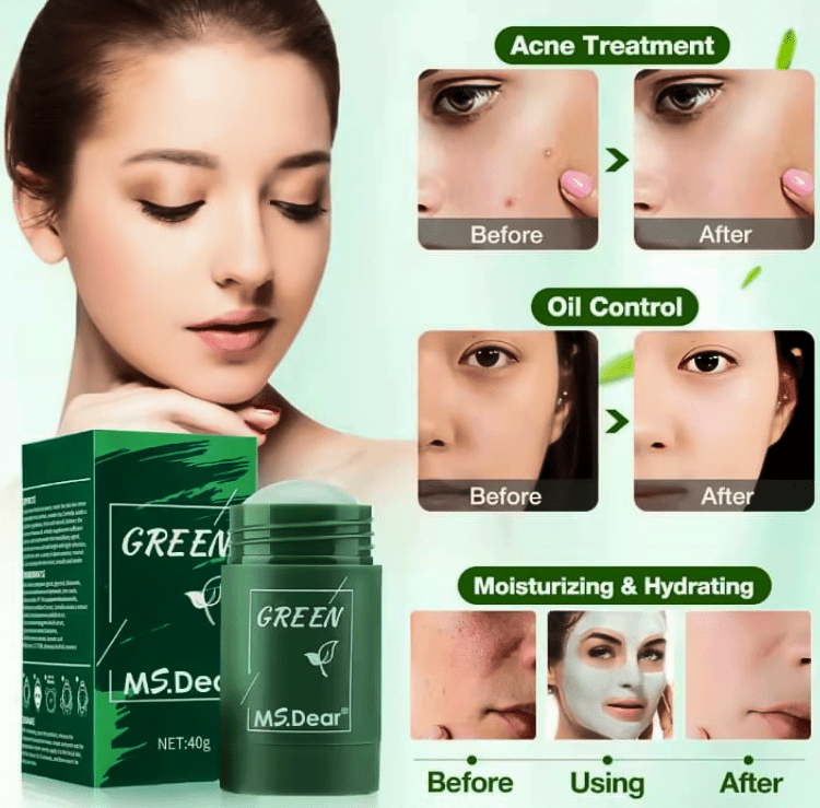 Green Tea Oil Control Cleansing Solid Roll-on Mask Health & Beauty Shaoxing Shangqu im&ex Co.,ltd 