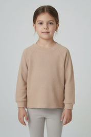 ZRA Girl's Raglan Sleeve Thermal Shirt