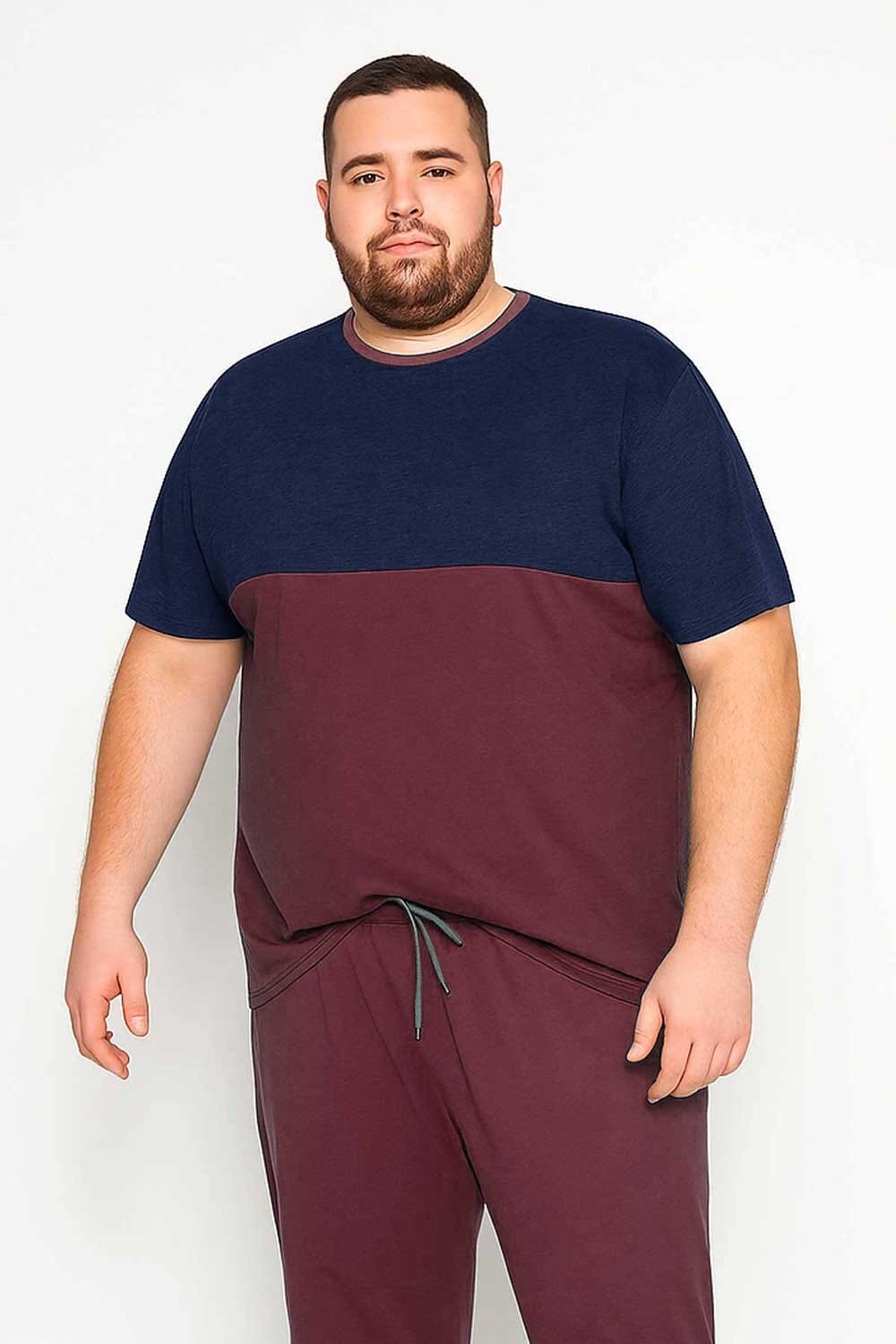Navy & Burgundy