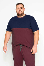 Navy & Burgundy