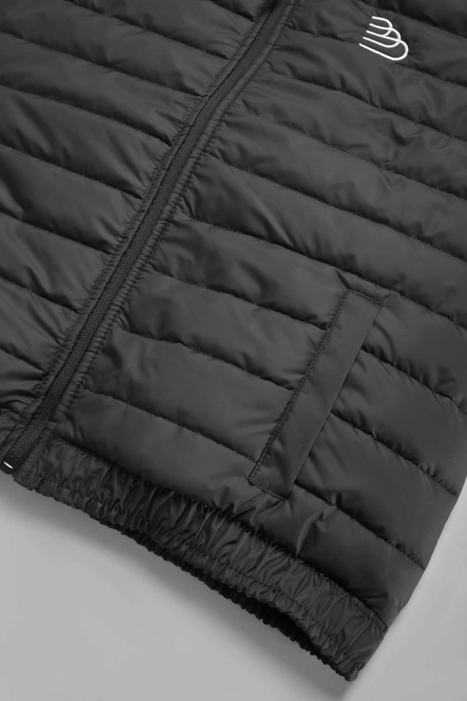 The Burnt Soul Men's Logo Embroidered Minor Fault Sleeveless Puffer Gilet Men's Gilet IBT 