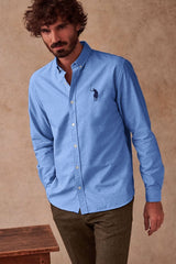Polo Republica Men's Essentials Pony Embroidered Button-Down Casual Shirt