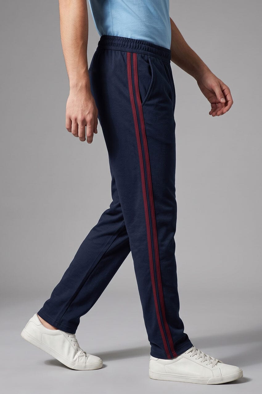 Navy & Maroon