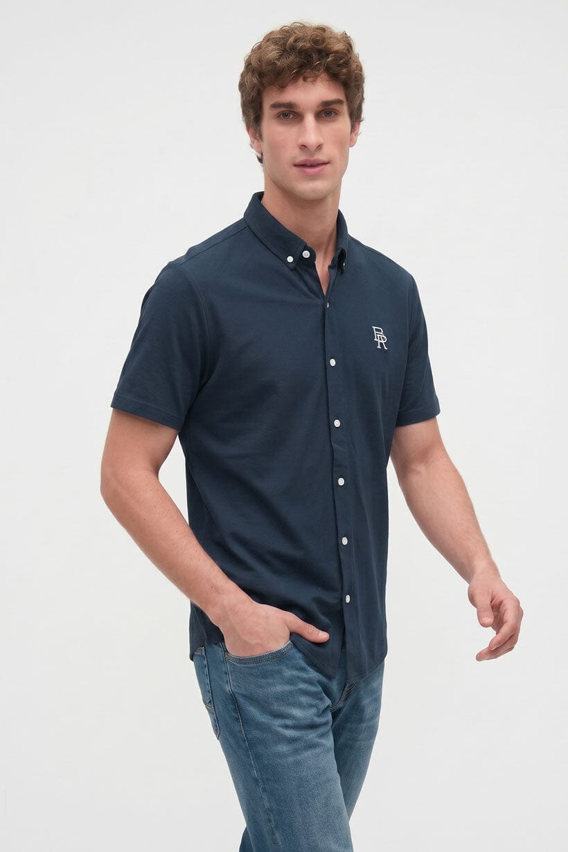 Navy & White