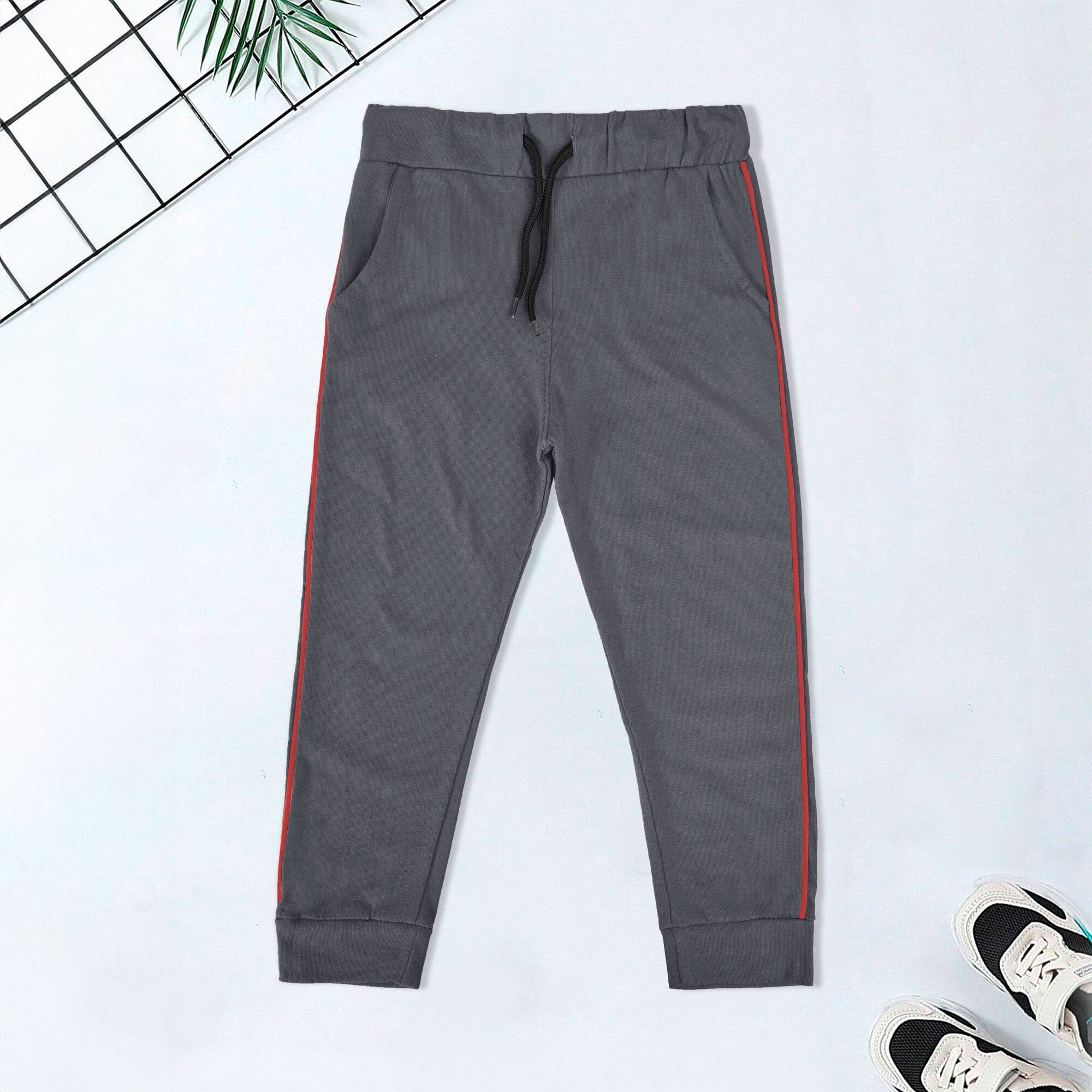 Top Shop Kid's Contrast Side Panel Design Minor Fault Jogger Pants Boy's Trousers SNR Powder Blue 2-3 Years 