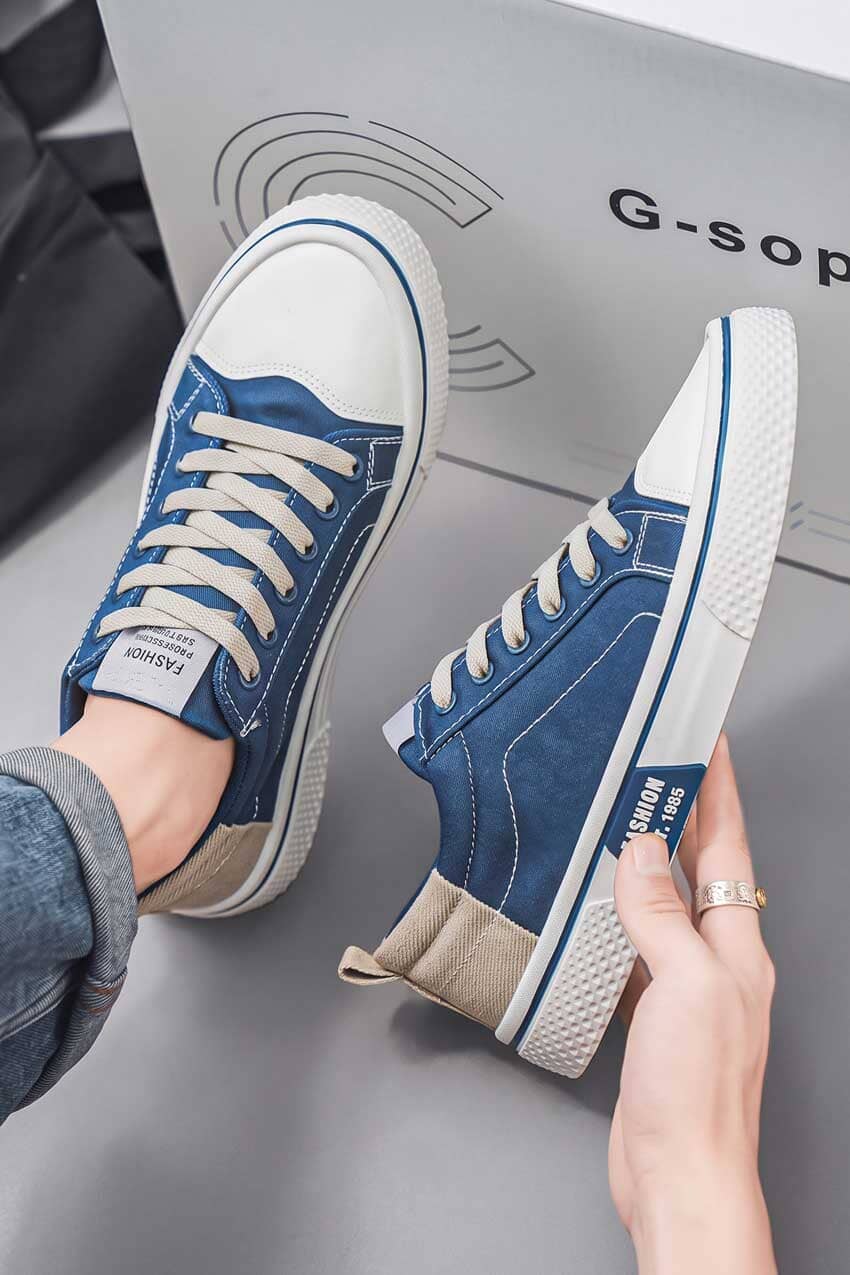 Navy & White