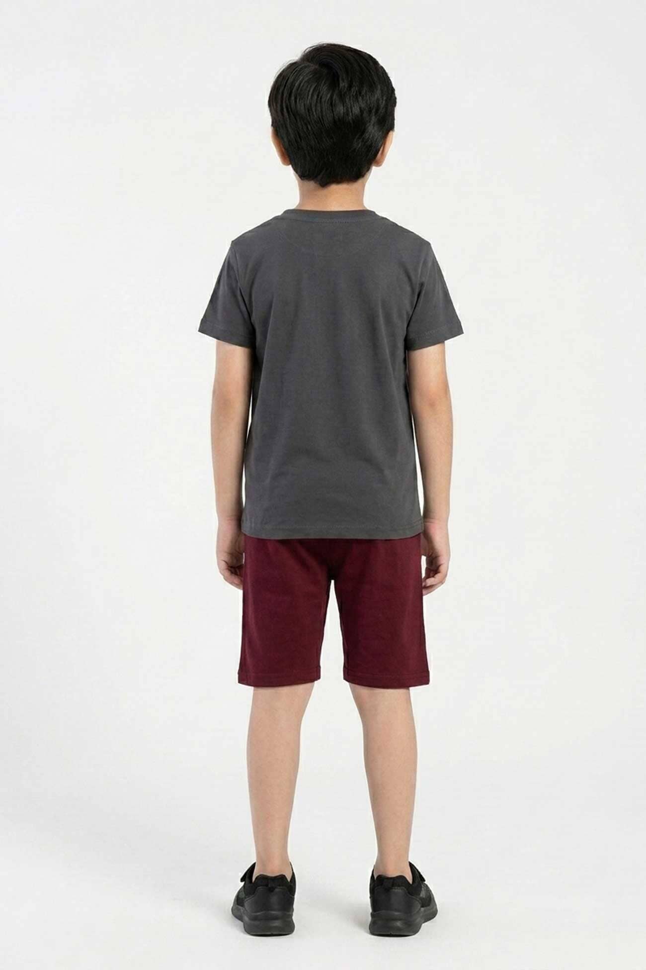 Graphite & Maroon