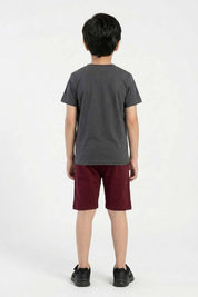 Graphite & Maroon
